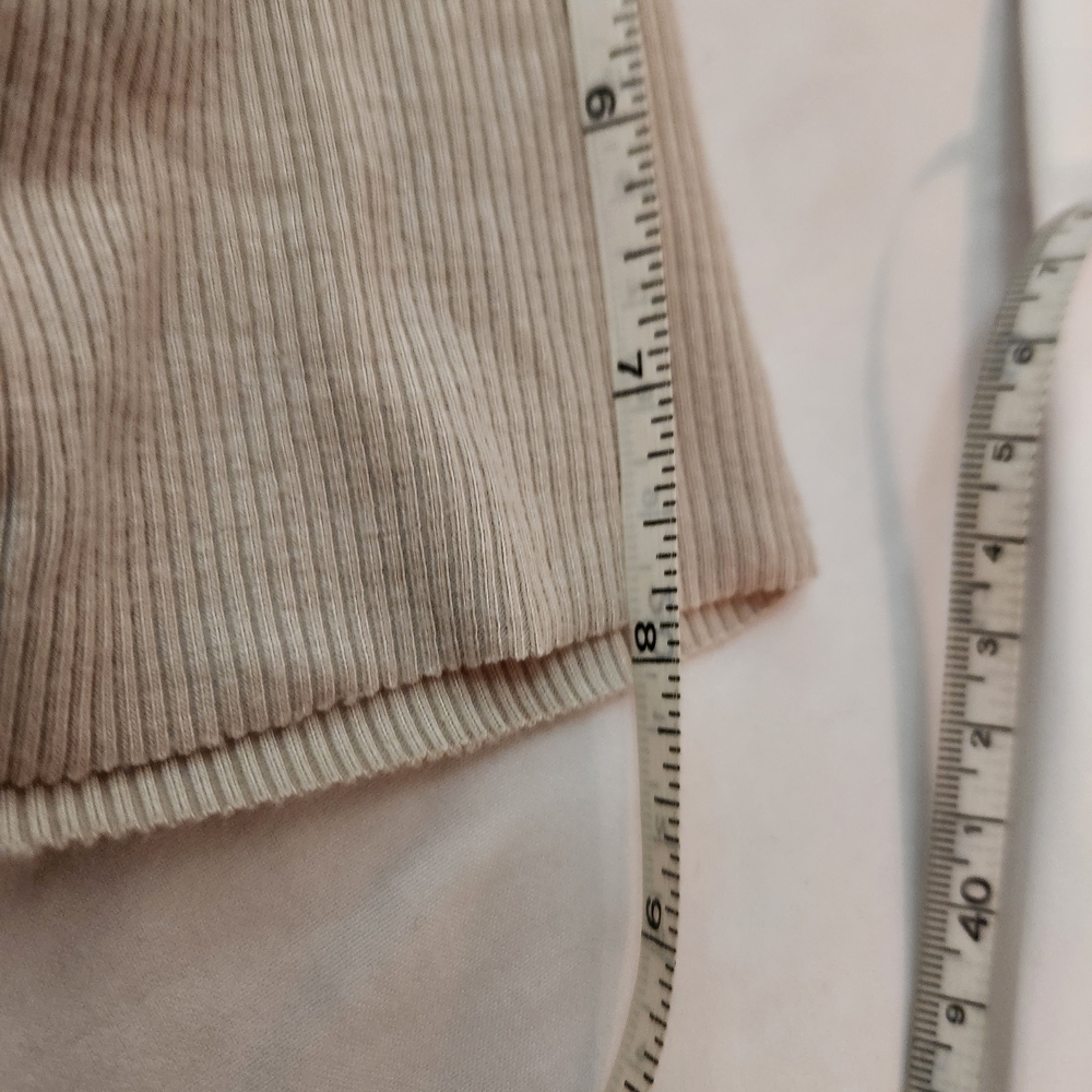 Joah Brown Ribbed Tan Top - Picture 9 of 10
